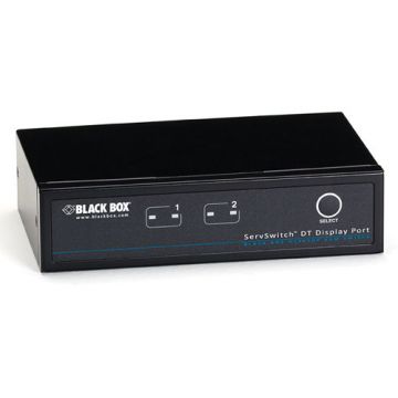 Black Box KV9702A ServSwitch KVM Switch DT DisplayPort With USB And Audio 2-Port