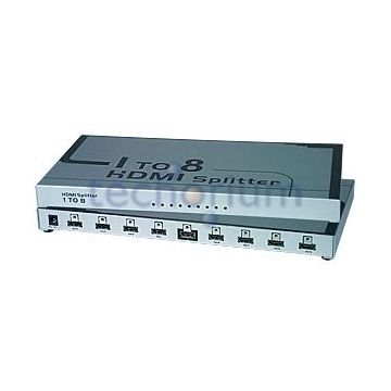 NTI VOPEX-HD-8-LC 8 Port HDMI Splitter 1x8 HDMI Distribution Amplifier