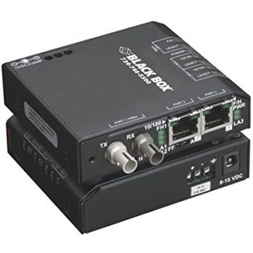 Black Box LBH100A-H-ST Hardened Media Converter Switch