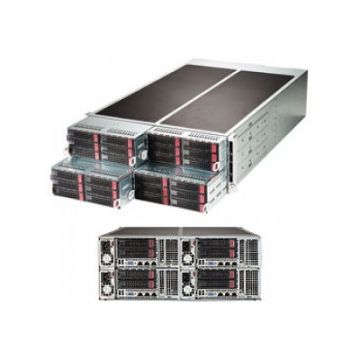 Supermicro E5-2600 v4/v3 + C612 based DP Xeon 4U FatTwin™ F628R3-RTB Rackmount SuperServer