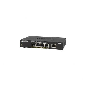 Netgear GS305P 5 Port Switch (With 4 PoE Ports) 55.4W