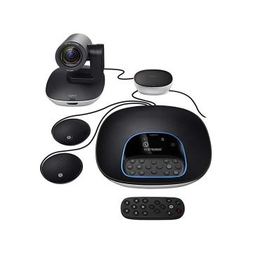 Logitech Group Video Conferencing Bundle With Expansion Mics For Big Meeting Rooms