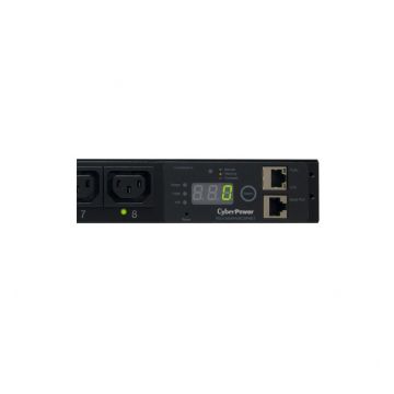 Cyber Power PDU15SWHVIEC8FNET 8-Outlet (Front), 1U Rackmount Switched Pdu