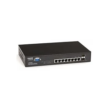 Black Box LPB4008A PoE L2 Managed Gigabit Switch With (6) 1000BASE-TX Ports