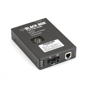 Black Box TE160A-R2 POTS 2-Wire To Fiber Converter, FXS To Multimode ST